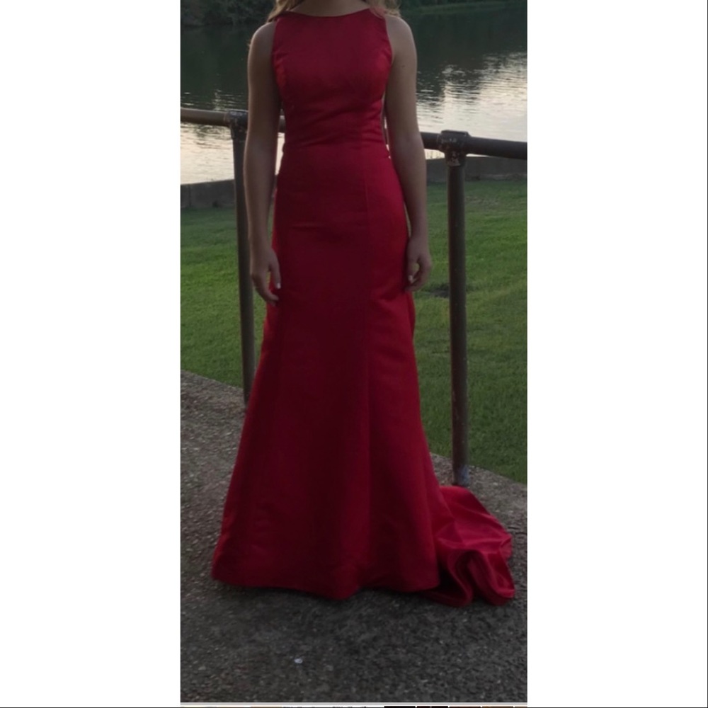 Red Ashley Lauren Formal Size 2